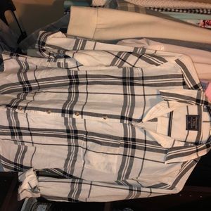 Abercrombie Flannel Drapey Plaid Shirt